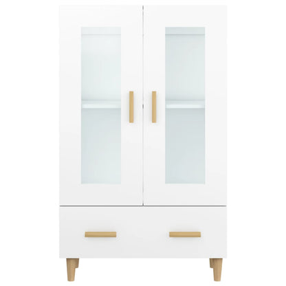 Highboard White 70x31x115 cm Engineered Wood