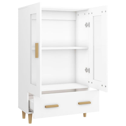 Highboard White 70x31x115 cm Engineered Wood