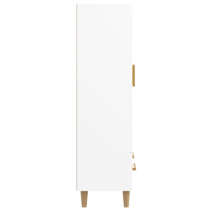 Highboard White 70x31x115 cm Engineered Wood