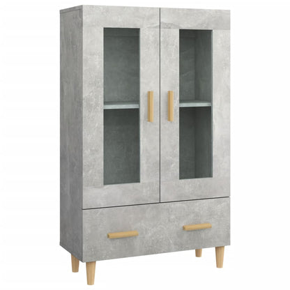 Highboard Concrete Grey 70x31x115 cm Engineered Wood