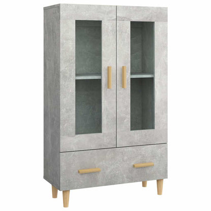 Highboard Concrete Grey 70x31x115 cm Engineered Wood