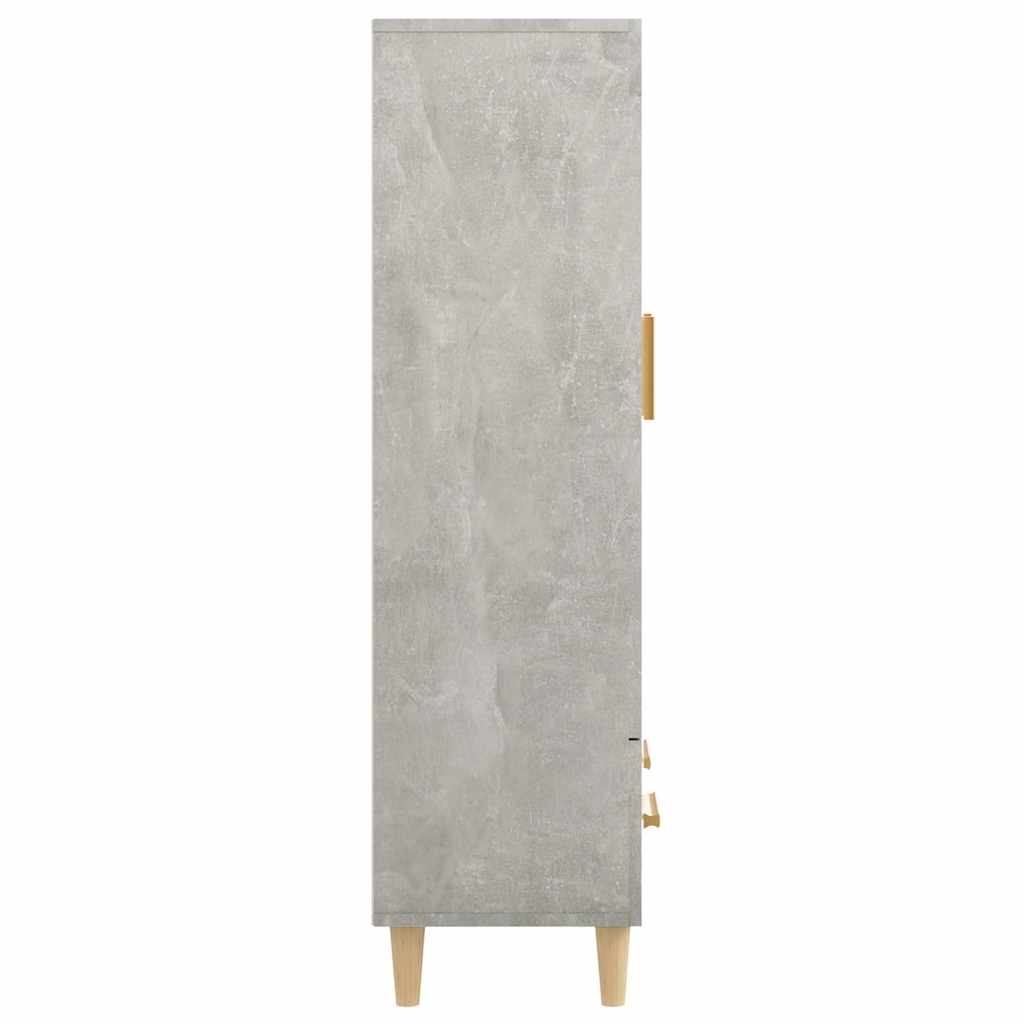 Highboard Concrete Grey 70x31x115 cm Engineered Wood