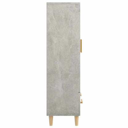 Highboard Concrete Grey 70x31x115 cm Engineered Wood