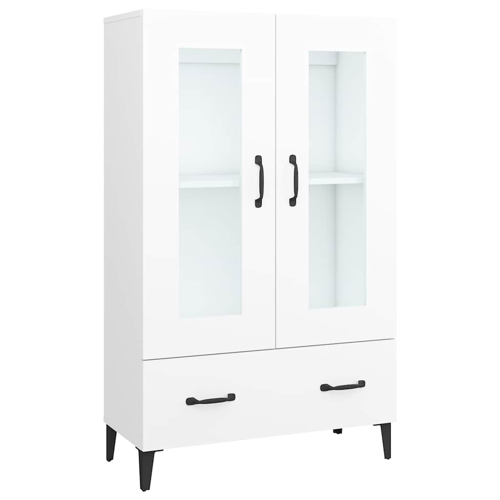 Highboard White 70x31x115 cm Engineered Wood