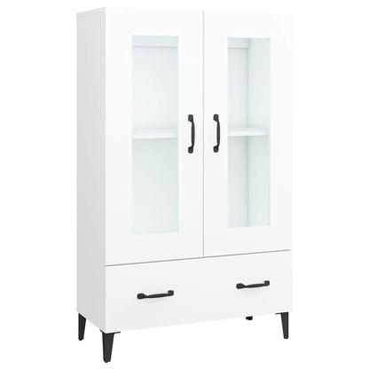 Highboard White 70x31x115 cm Engineered Wood