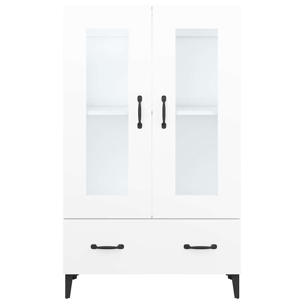 Highboard White 70x31x115 cm Engineered Wood