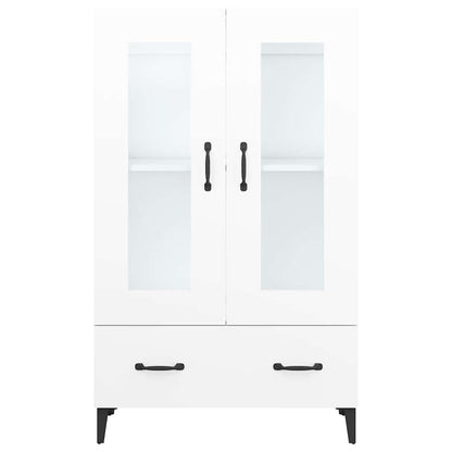 Highboard White 70x31x115 cm Engineered Wood