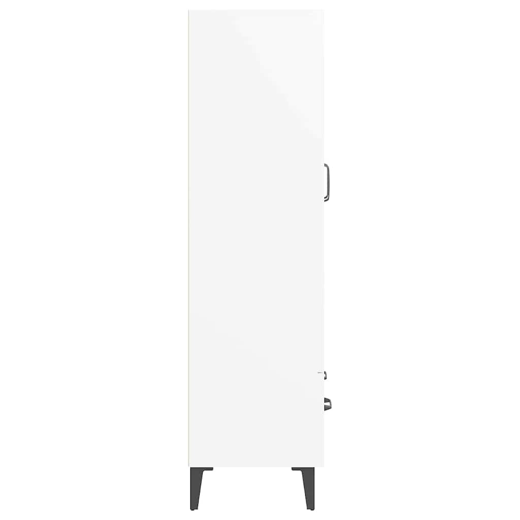 Highboard White 70x31x115 cm Engineered Wood