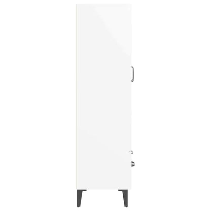 Highboard White 70x31x115 cm Engineered Wood
