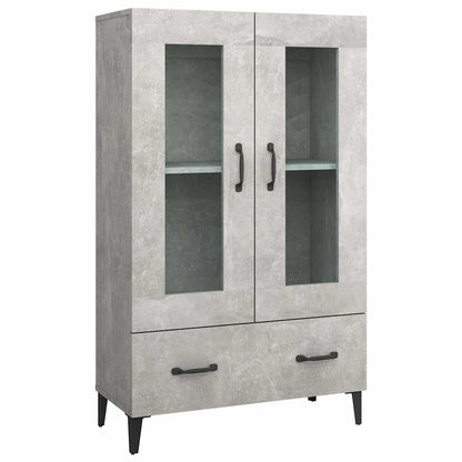 Highboard Concrete Grey 70x31x115 cm Engineered Wood