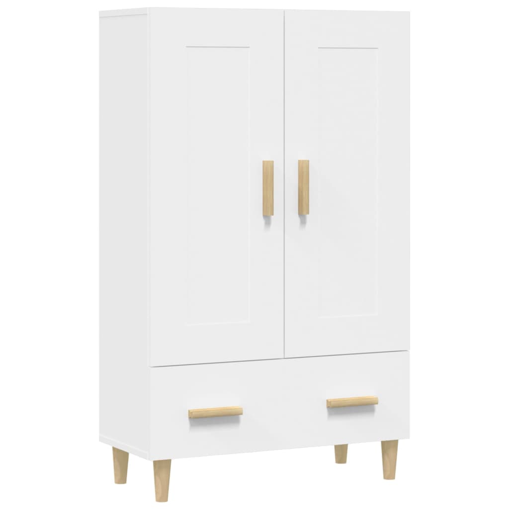 Highboard White 70x31x115 cm Engineered Wood