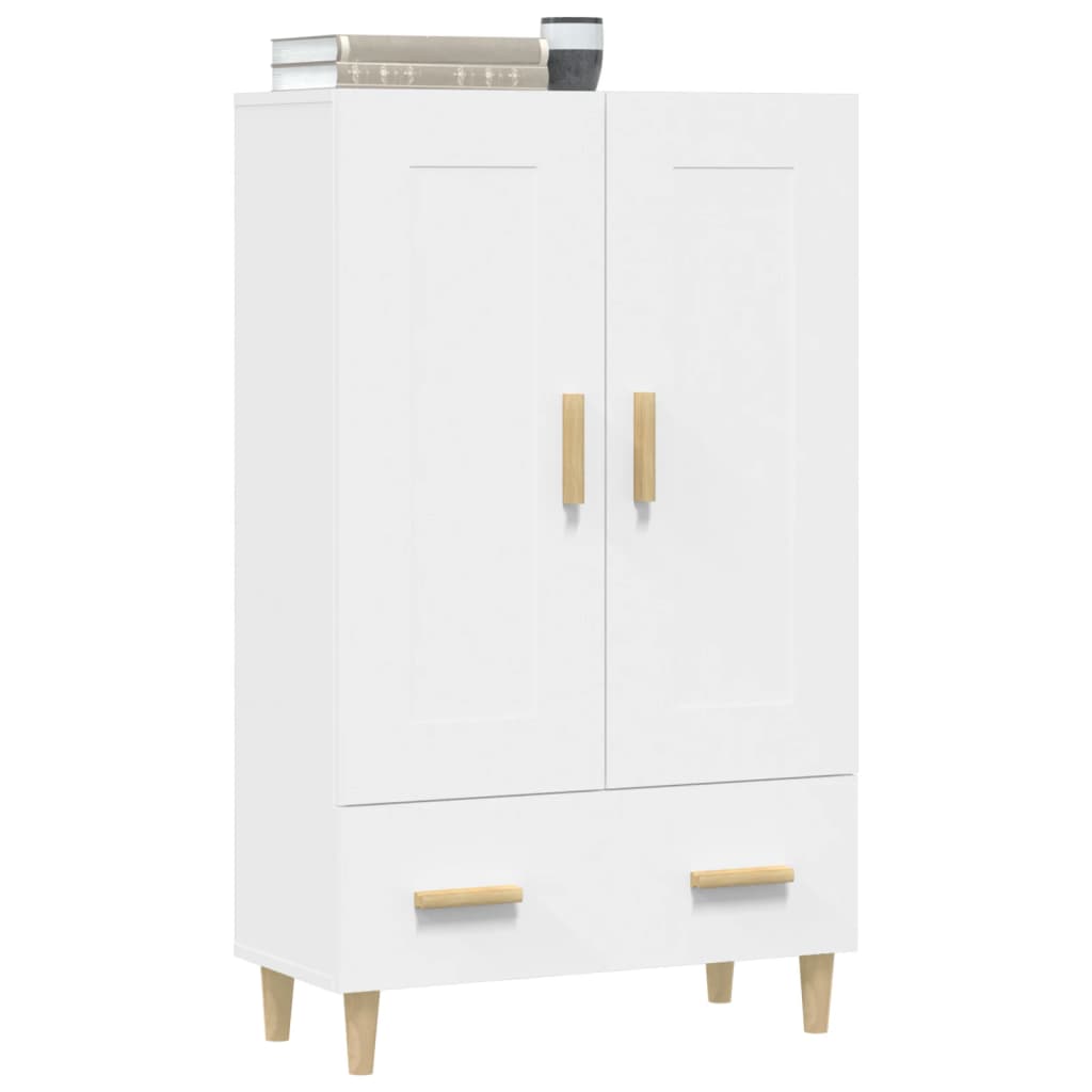 Highboard White 70x31x115 cm Engineered Wood