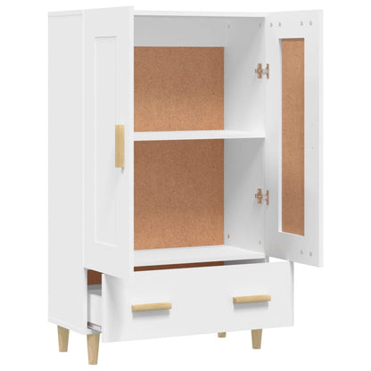 Highboard White 70x31x115 cm Engineered Wood