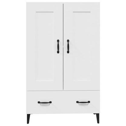 Highboard White 70x31x115 cm Engineered Wood