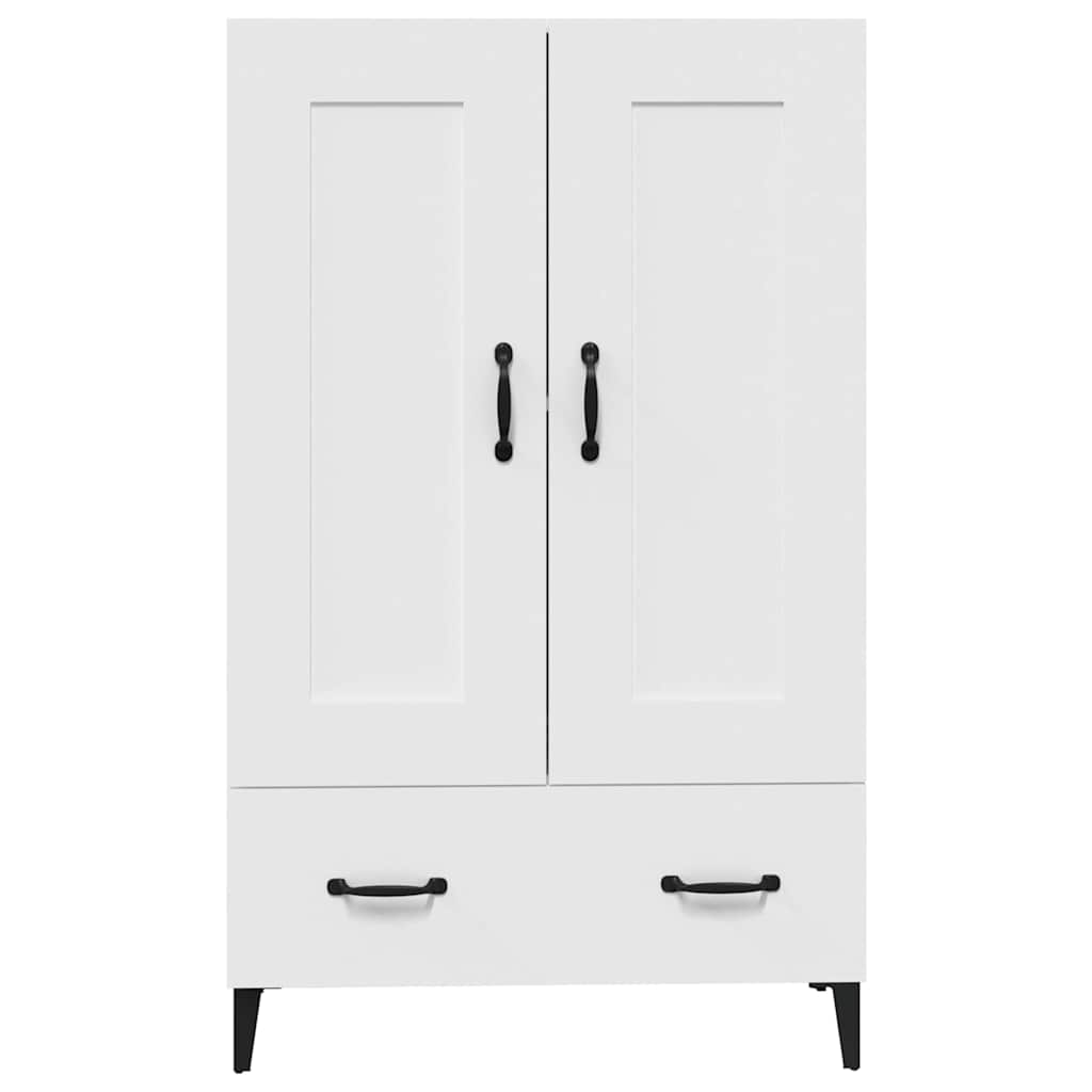 Highboard White 70x31x115 cm Engineered Wood
