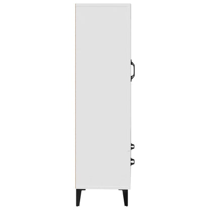 Highboard White 70x31x115 cm Engineered Wood