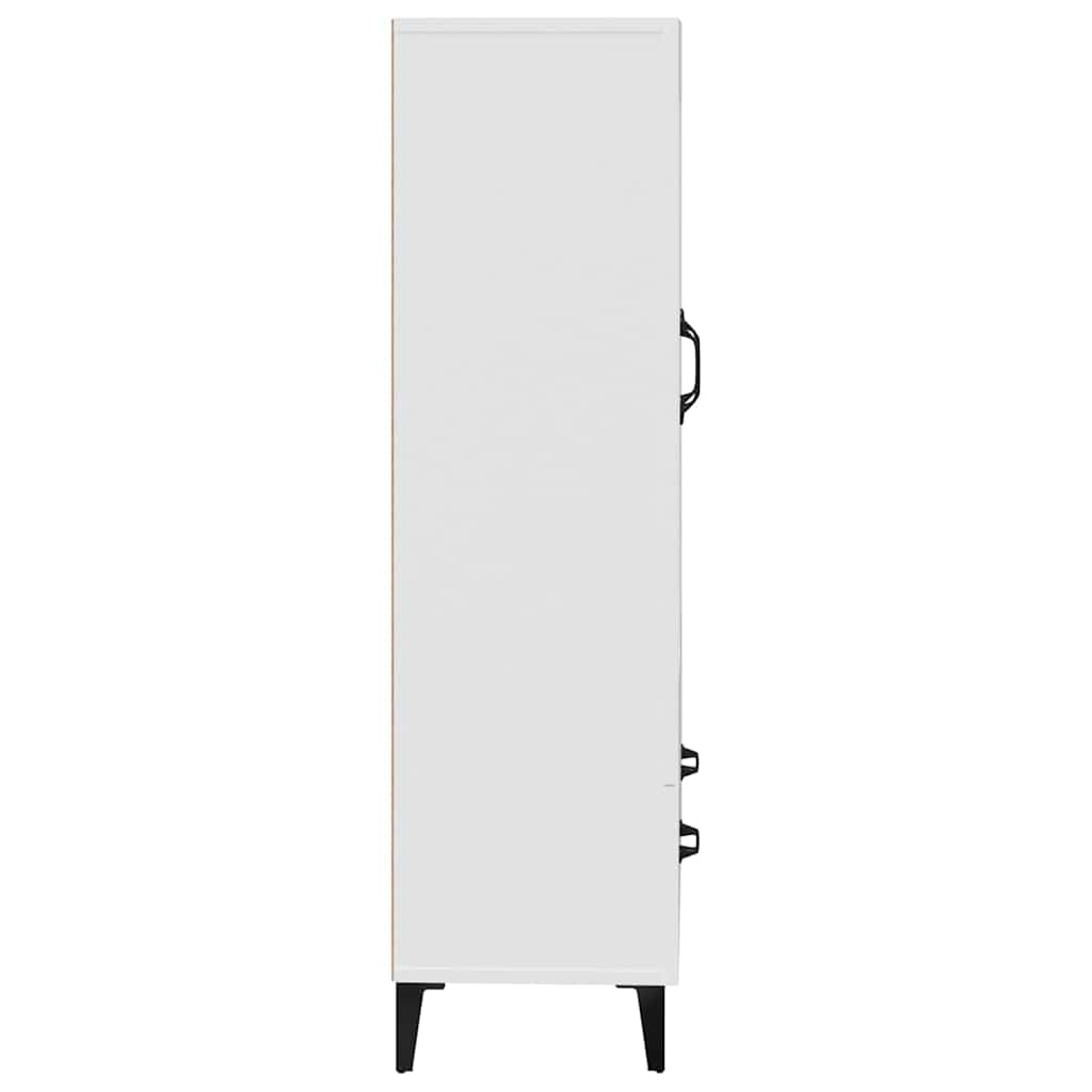 Highboard White 70x31x115 cm Engineered Wood