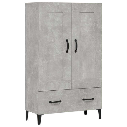 Highboard Concrete Grey 70x31x115 cm Engineered Wood