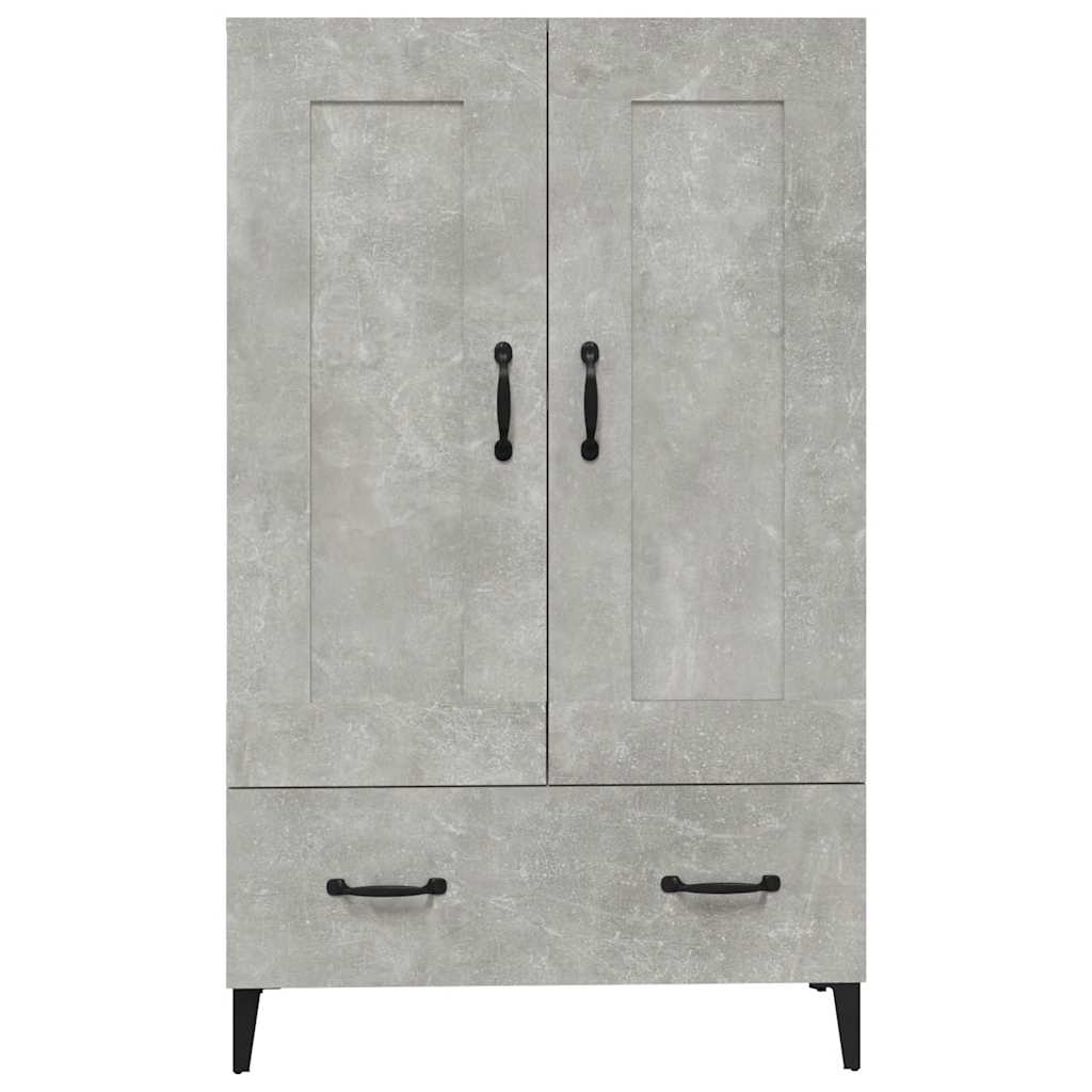 Highboard Concrete Grey 70x31x115 cm Engineered Wood