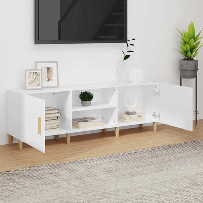 812618 vidaXL TV Cabinet White 150x30x50 cm Engineered Wood