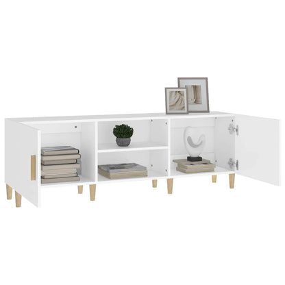 812618 vidaXL TV Cabinet White 150x30x50 cm Engineered Wood