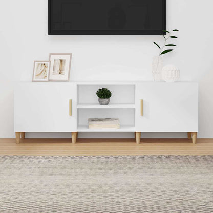 812618 vidaXL TV Cabinet White 150x30x50 cm Engineered Wood