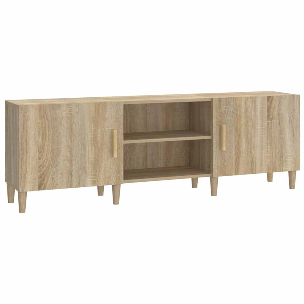812621 vidaXL TV Cabinet Sonoma Oak 150x30x50 cm Engineered Wood