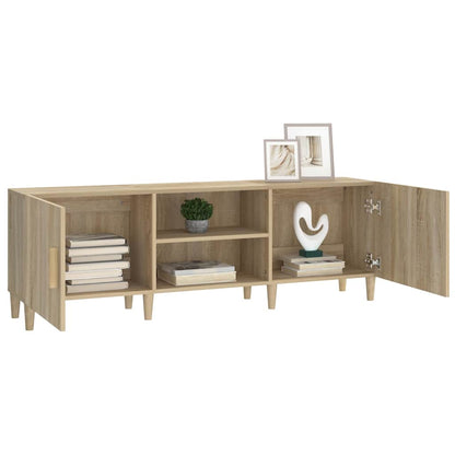 812621 vidaXL TV Cabinet Sonoma Oak 150x30x50 cm Engineered Wood