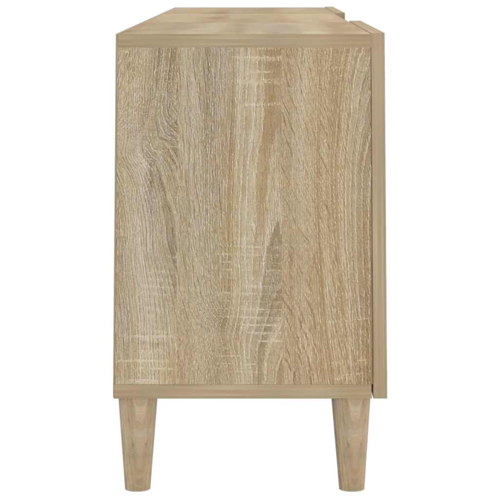 812621 vidaXL TV Cabinet Sonoma Oak 150x30x50 cm Engineered Wood