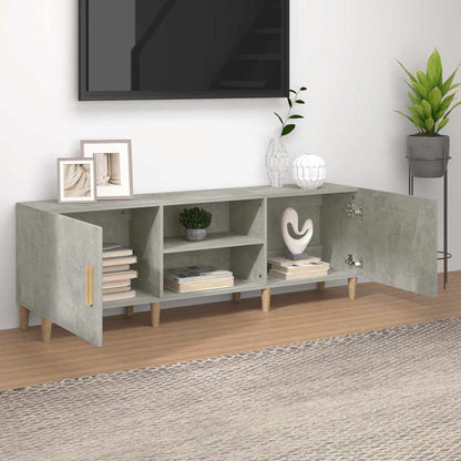 812622 vidaXL TV Cabinet Concrete Grey 150x30x50 cm Engineered Wood