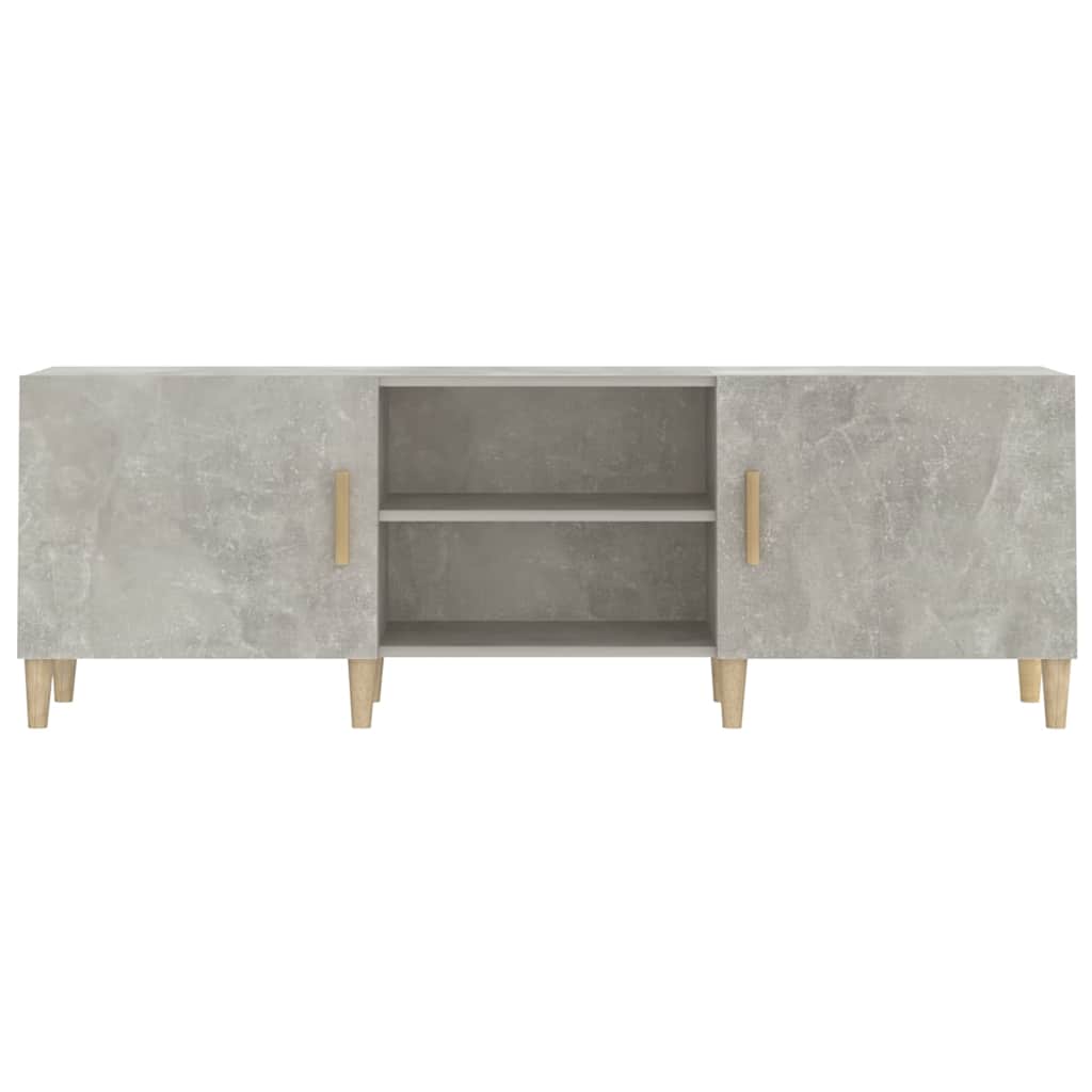 812622 vidaXL TV Cabinet Concrete Grey 150x30x50 cm Engineered Wood
