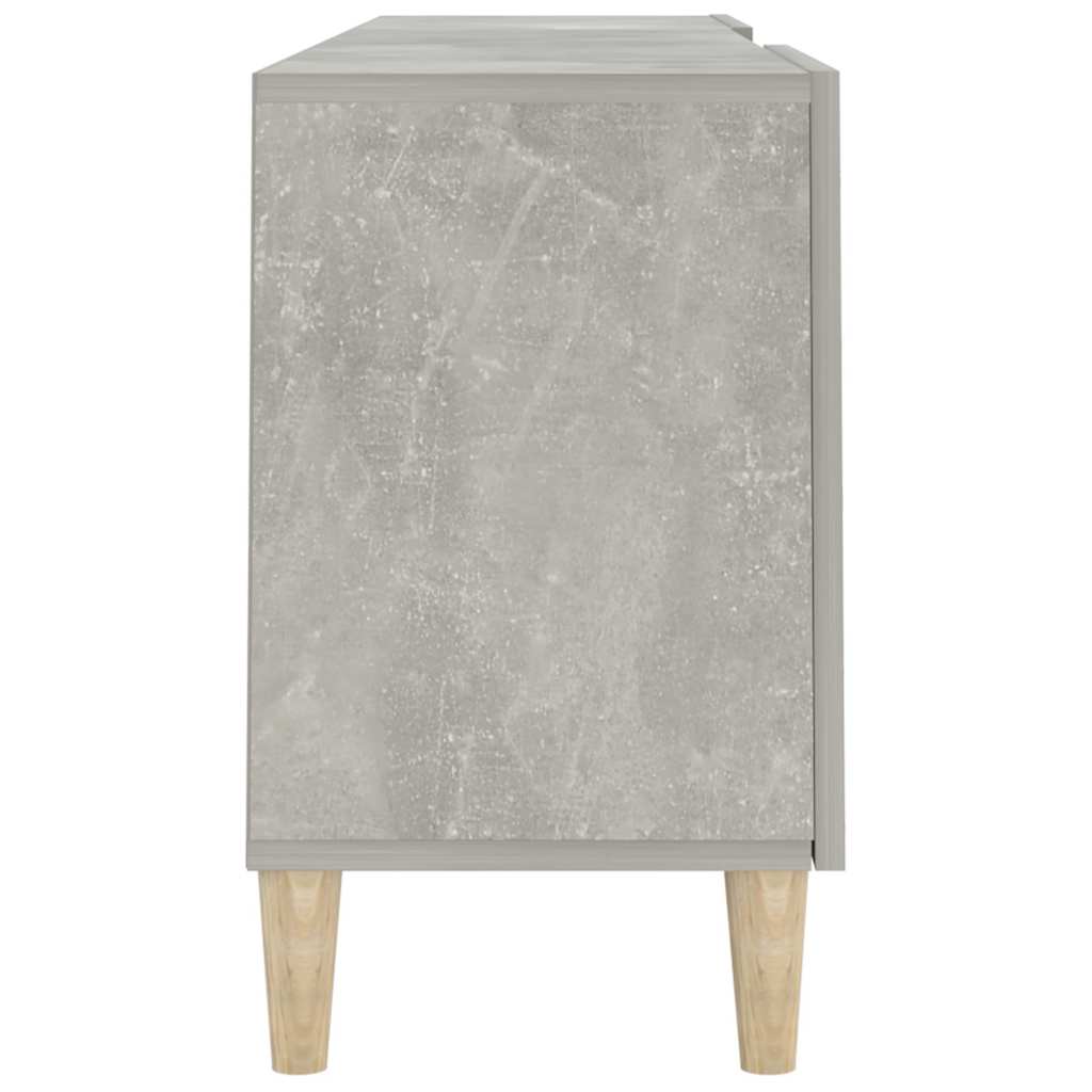 812622 vidaXL TV Cabinet Concrete Grey 150x30x50 cm Engineered Wood