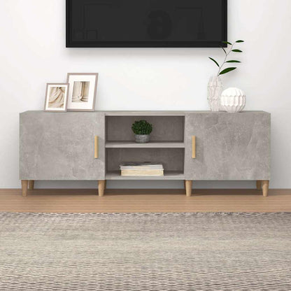 812622 vidaXL TV Cabinet Concrete Grey 150x30x50 cm Engineered Wood