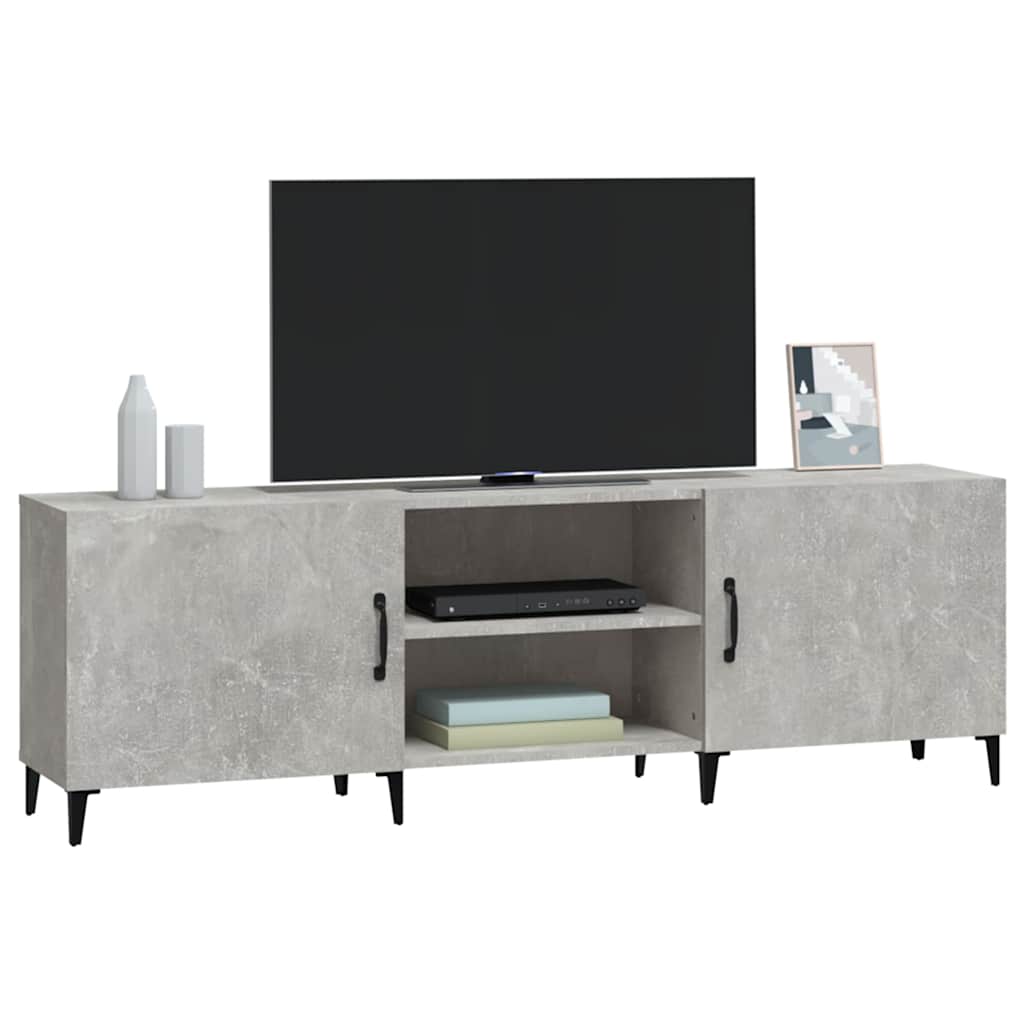 Tv Cabinet | Concrete grey | Engineered wood | Large