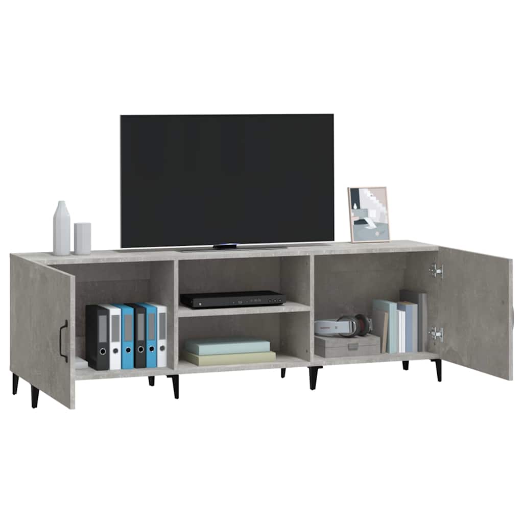 Tv Cabinet | Concrete grey | Engineered wood | Large