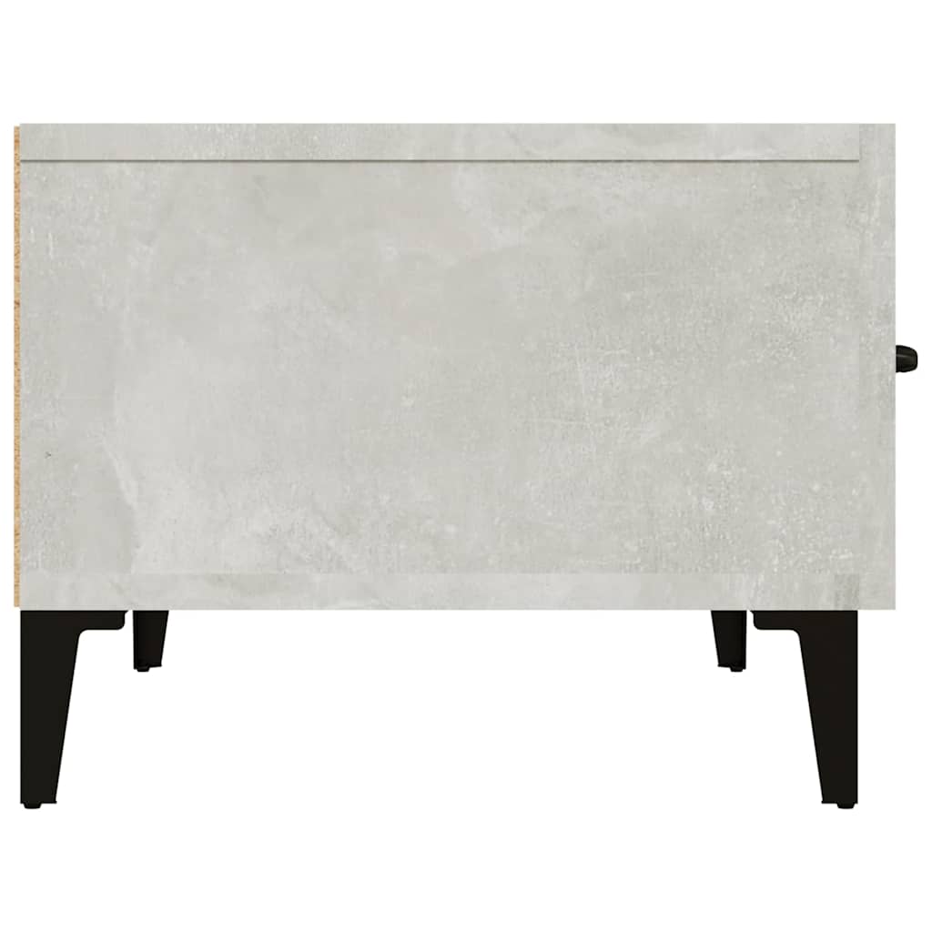 812649 vidaXL TV Cabinet Concrete Grey 150x34,5x30 cm Engineered Wood