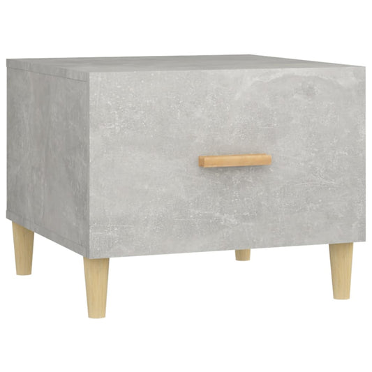 Coffee Table Concrete Grey 50x50x40 cm Engineered Wood