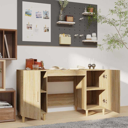 Desk Sonoma Oak 140x50x75 cm Engineered Wood
