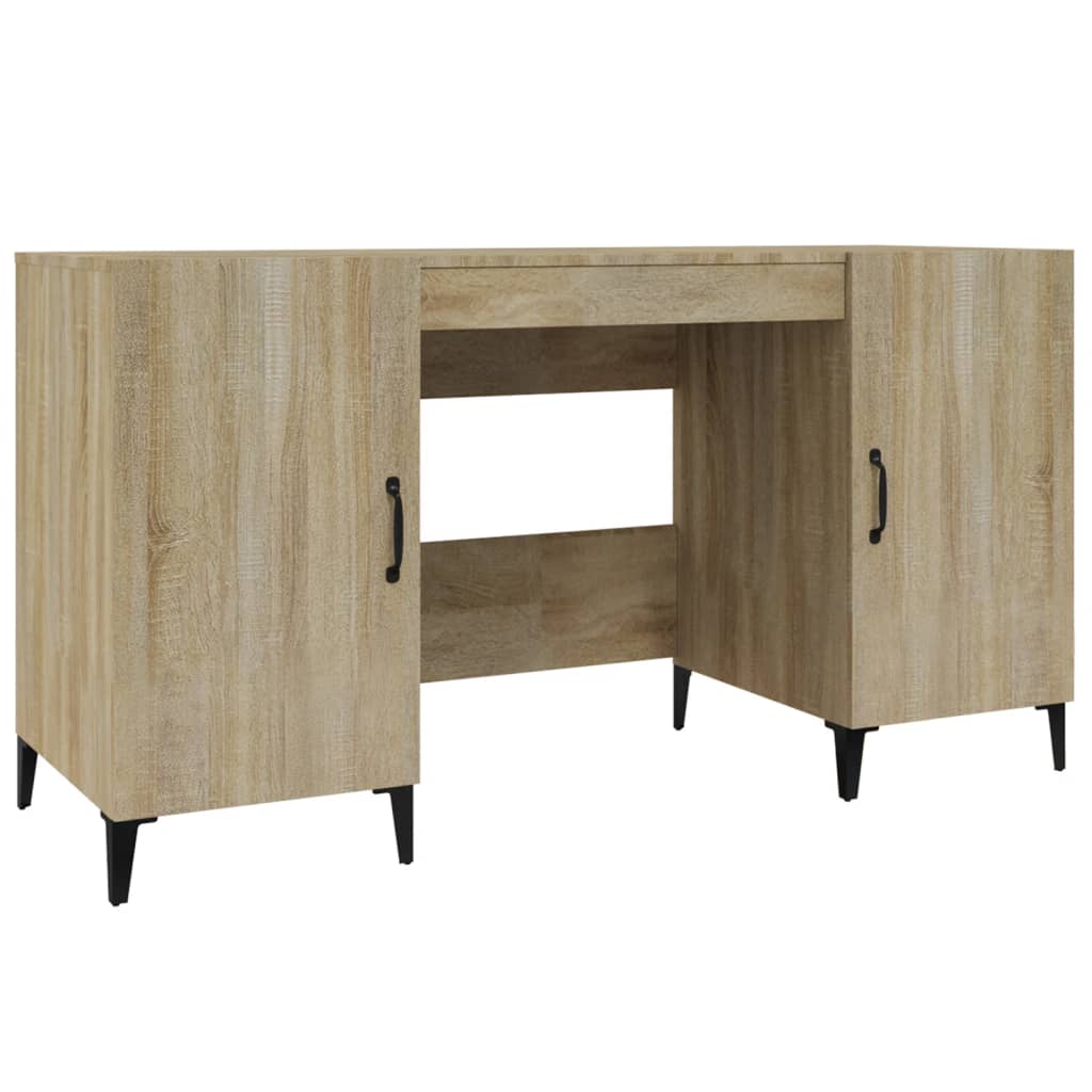 Desk Sonoma Oak 140x50x75 cm Engineered Wood