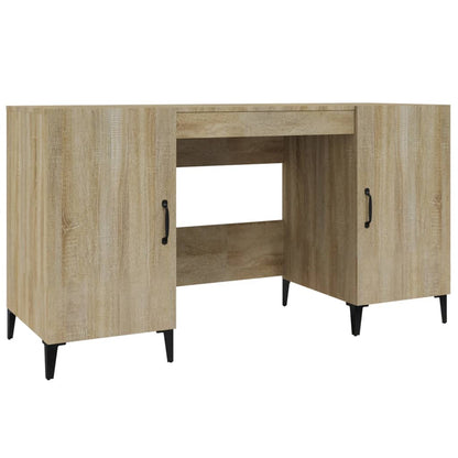 Desk Sonoma Oak 140x50x75 cm Engineered Wood