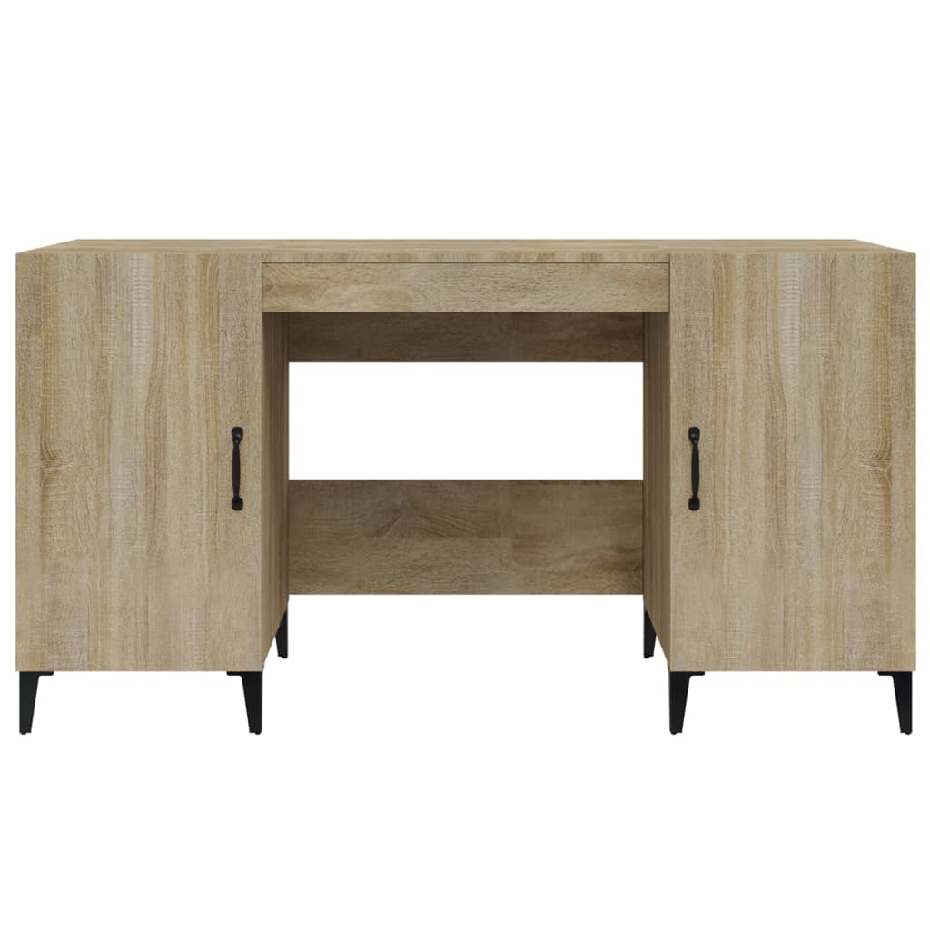 Desk Sonoma Oak 140x50x75 cm Engineered Wood