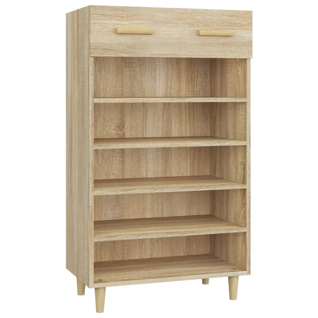 Shoe Cabinet Sonoma Oak 60x35x105 cm Engineered Wood