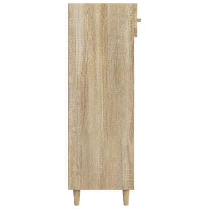 Shoe Cabinet Sonoma Oak 60x35x105 cm Engineered Wood