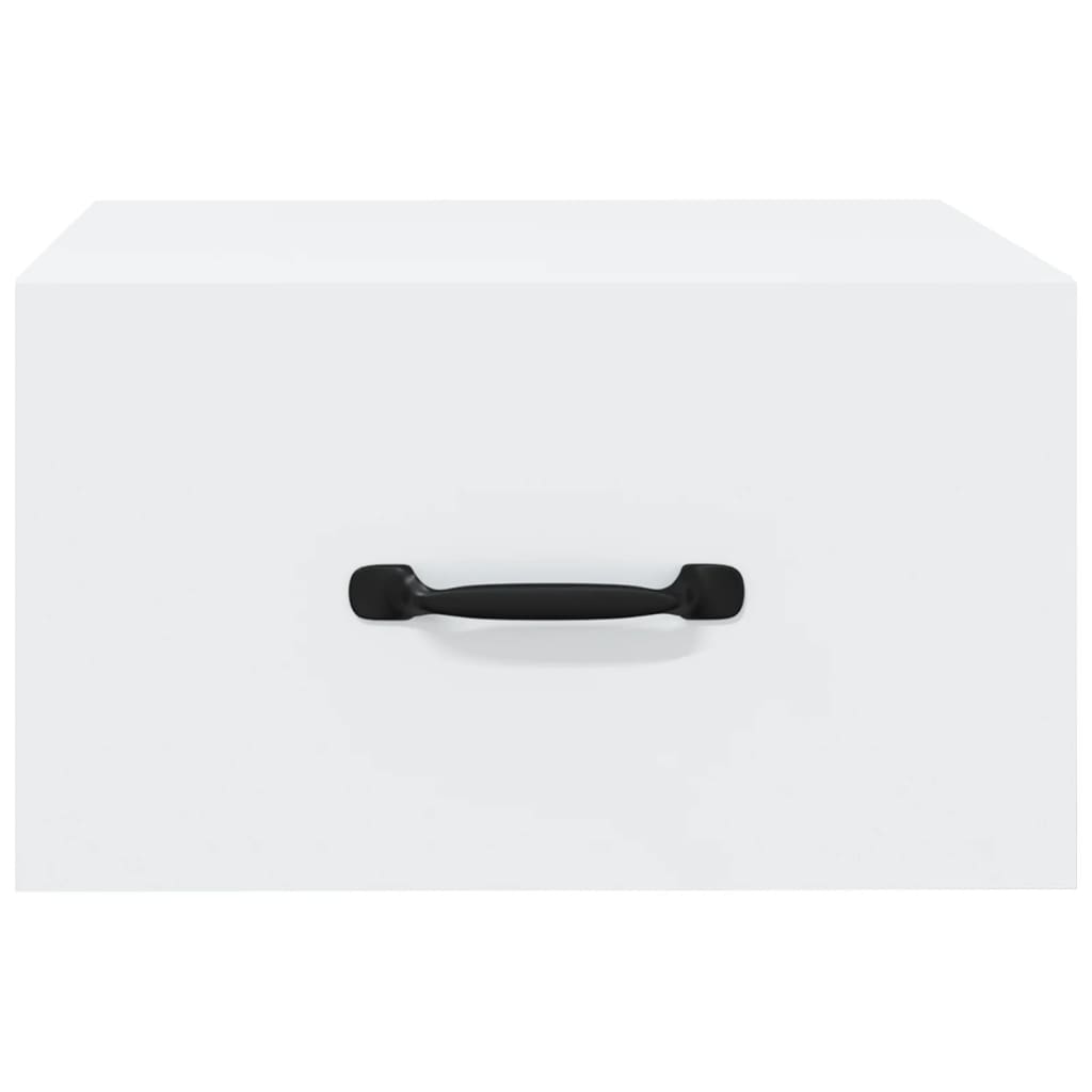 812852 vidaXL Wall-mounted Bedside Cabinet White 35x35x20 cm