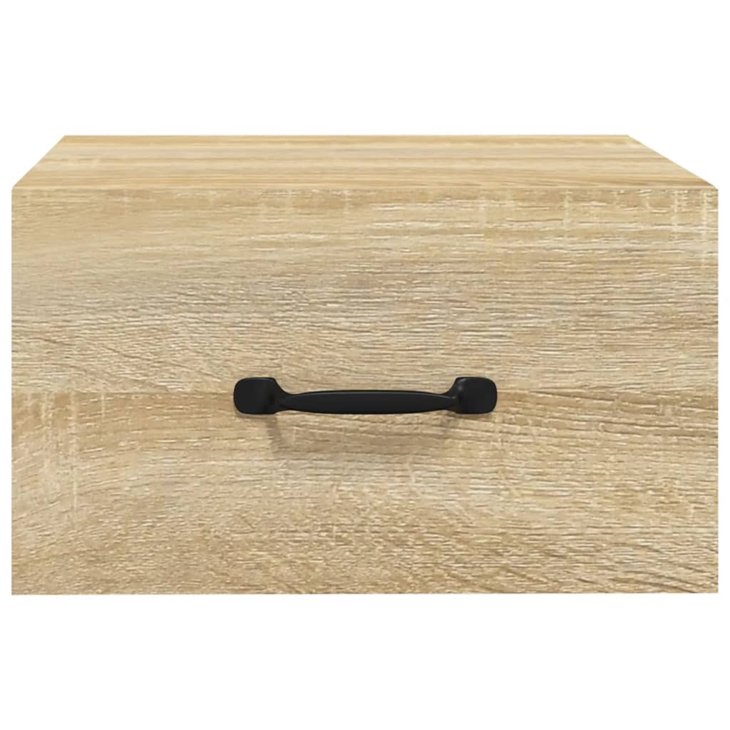 812858 vidaXL Wall-mounted Bedside Cabinet Sonoma Oak 35x35x20 cm