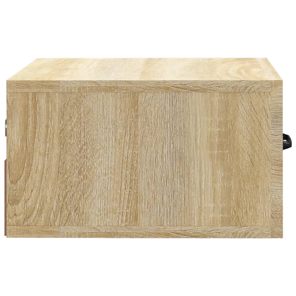 812858 vidaXL Wall-mounted Bedside Cabinet Sonoma Oak 35x35x20 cm