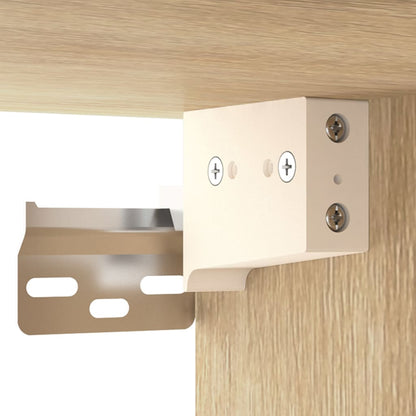 812858 vidaXL Wall-mounted Bedside Cabinet Sonoma Oak 35x35x20 cm