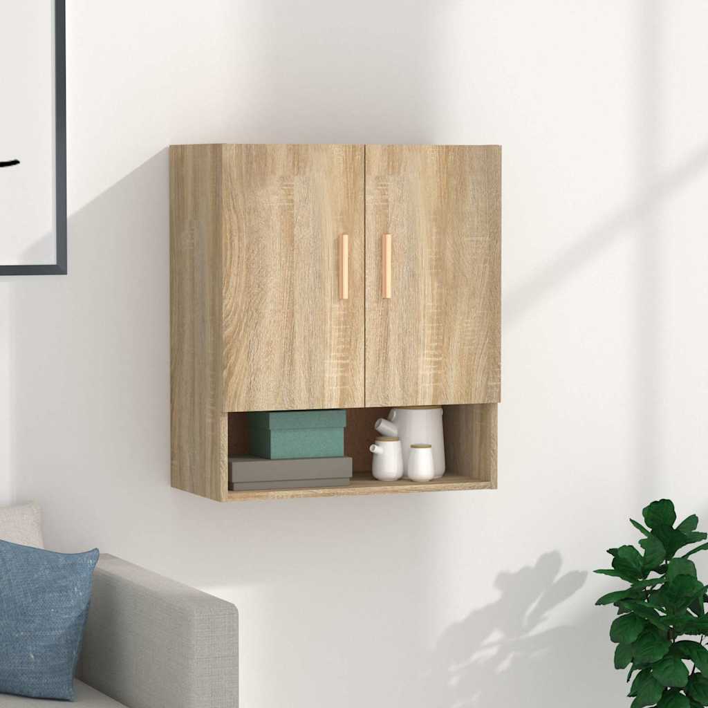 812873 vidaXL Wall Cabinet Sonoma Oak 60x31x70 cm Engineered Wood
