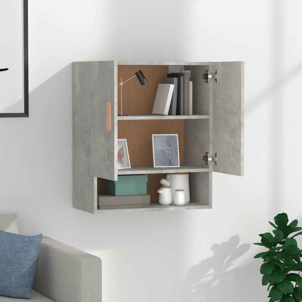 Wall Cabinet Concrete Grey 60x31x70 cm Engineered Wood