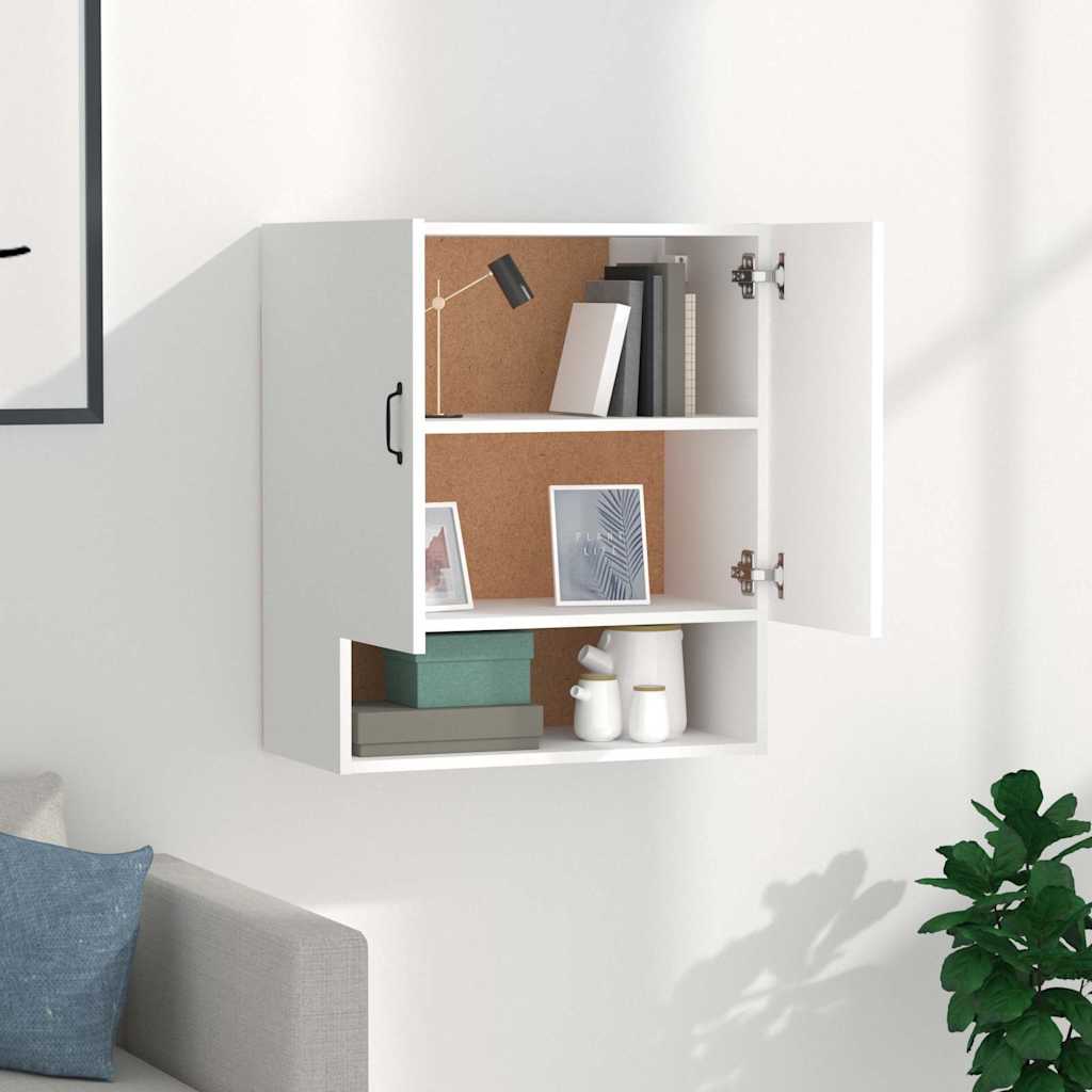 812879 vidaXL Wall Cabinet White 60x31x70 cm Engineered Wood
